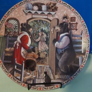 Knowles Goldilocks and the Three Bears Collector Plate